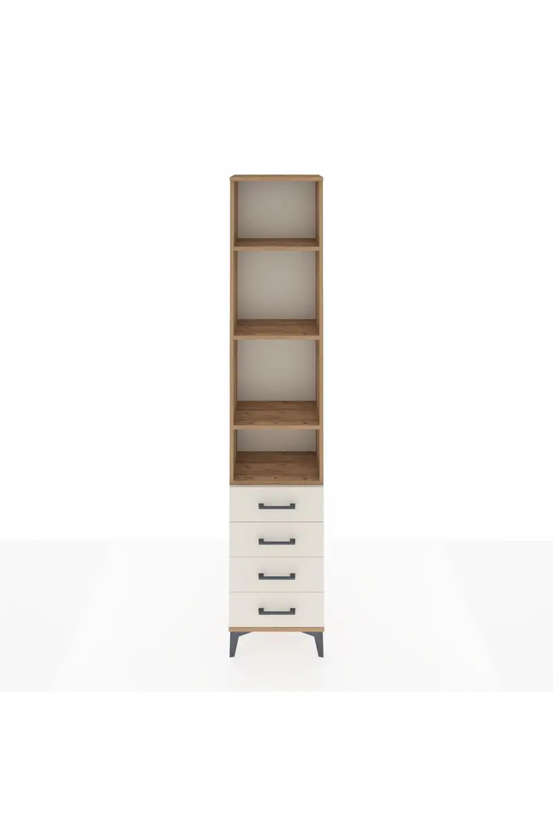 Arges Dolap 4 Raflı 4 Çekmeceli 44x30x221