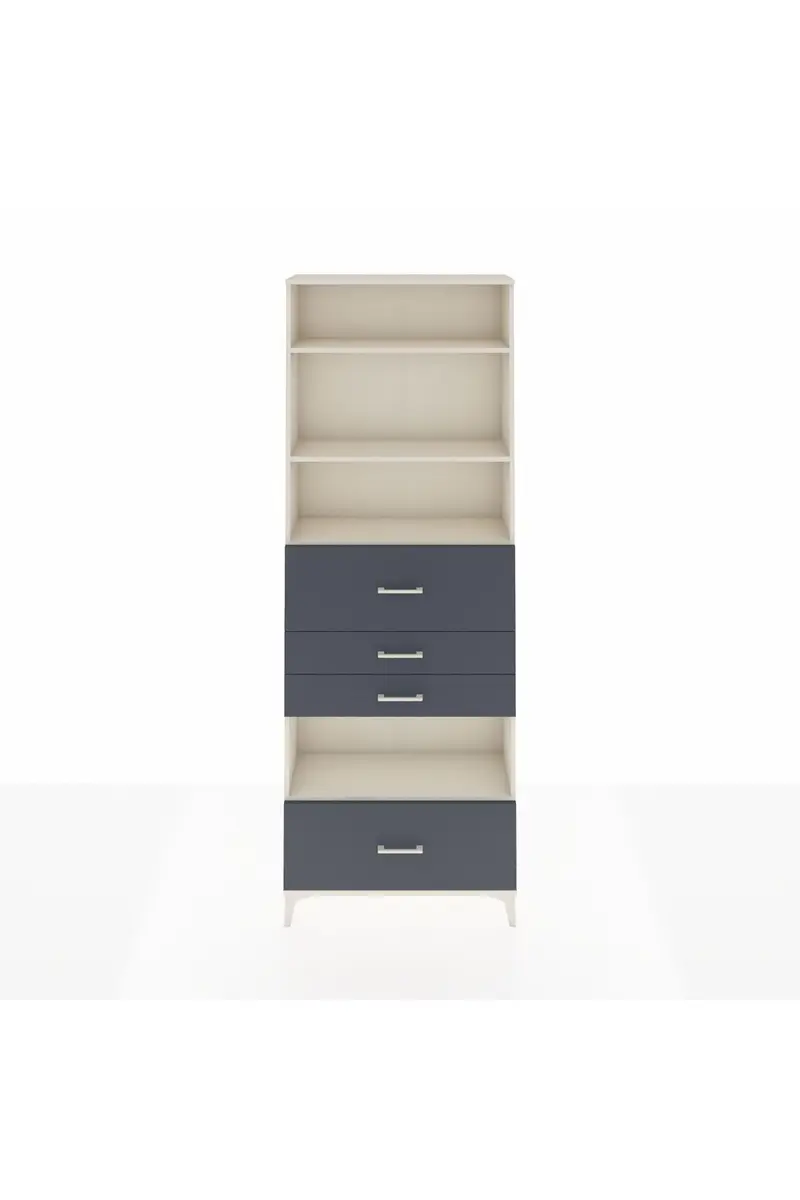 Arges Dolap 4 Raflı 4 Çekmeceli 88x30x243
