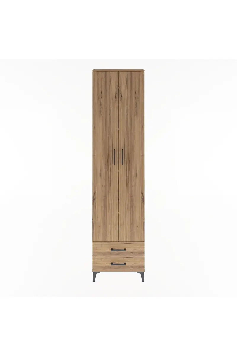 Arges Dolap 5 Raflı 2 Çekmeceli 2 Kapaklı 60x30x243