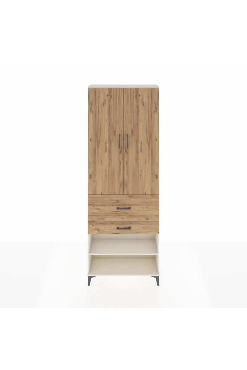 Arges Dolap 5 Raflı 2 Çekmeceli 2 Kapaklı 88x30x243