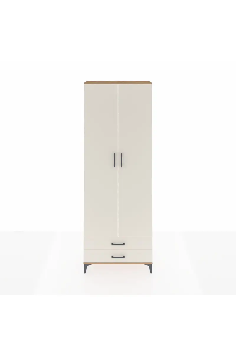 Arges Dolap 5 Raflı 2 Çekmeceli 2 Kapaklı 88x30x243