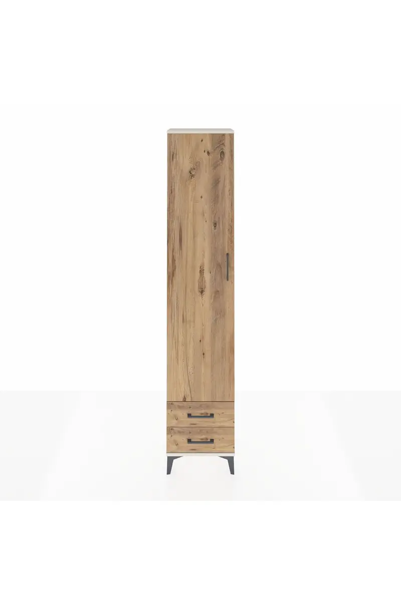 Arges Dolap 5 Raflı 2 Çekmeceli Tek Kapaklı 44x30x221