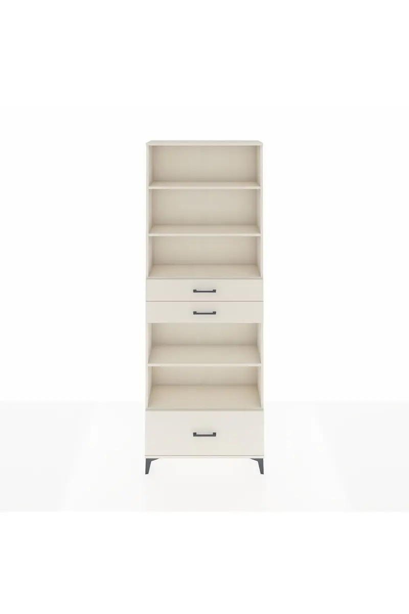 Arges Dolap 5 Raflı 3 Çekmeceli 88x30x243