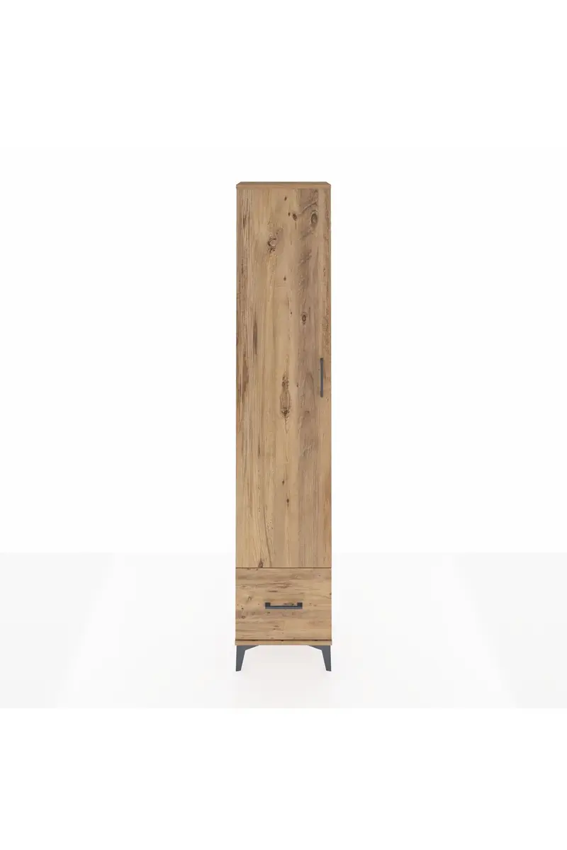 Arges Dolap 5 Raflı Tek Çekmeceli Tek Kapaklı 44x30x221