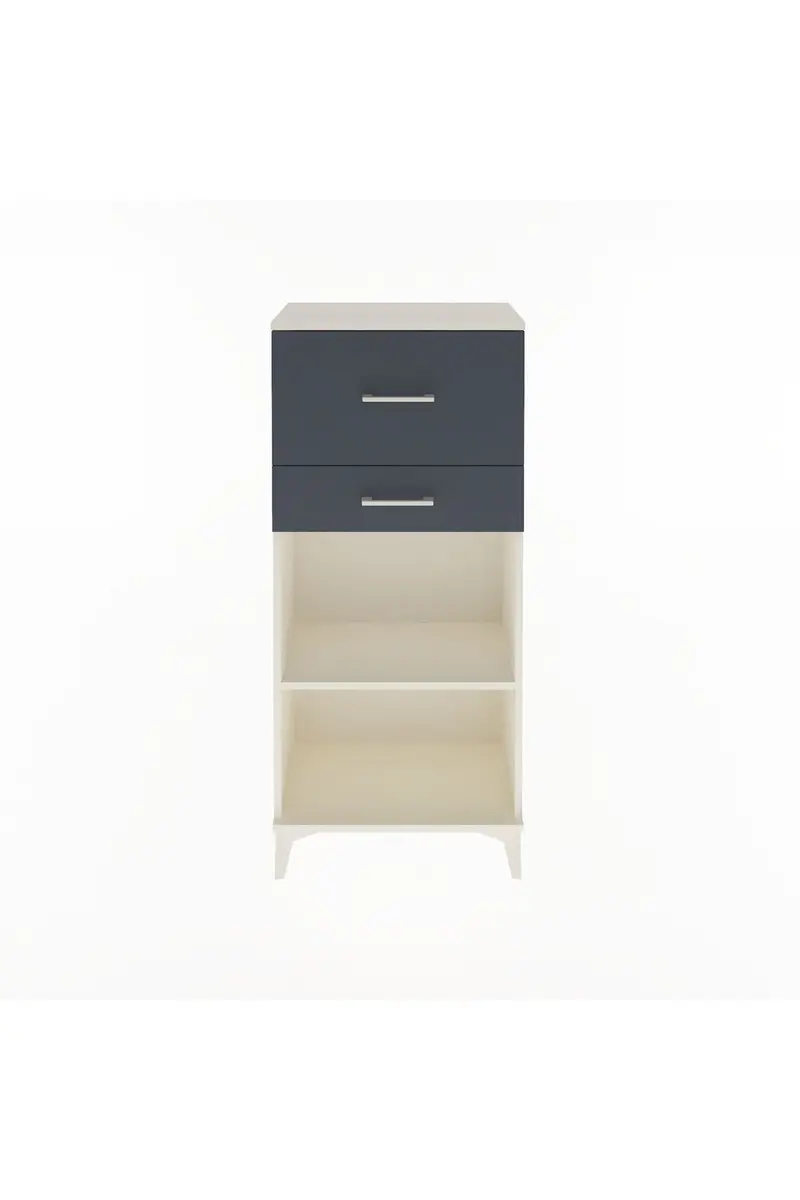 Arges Dolap Tek Raflı 2 Çekmeceli 60x30x134
