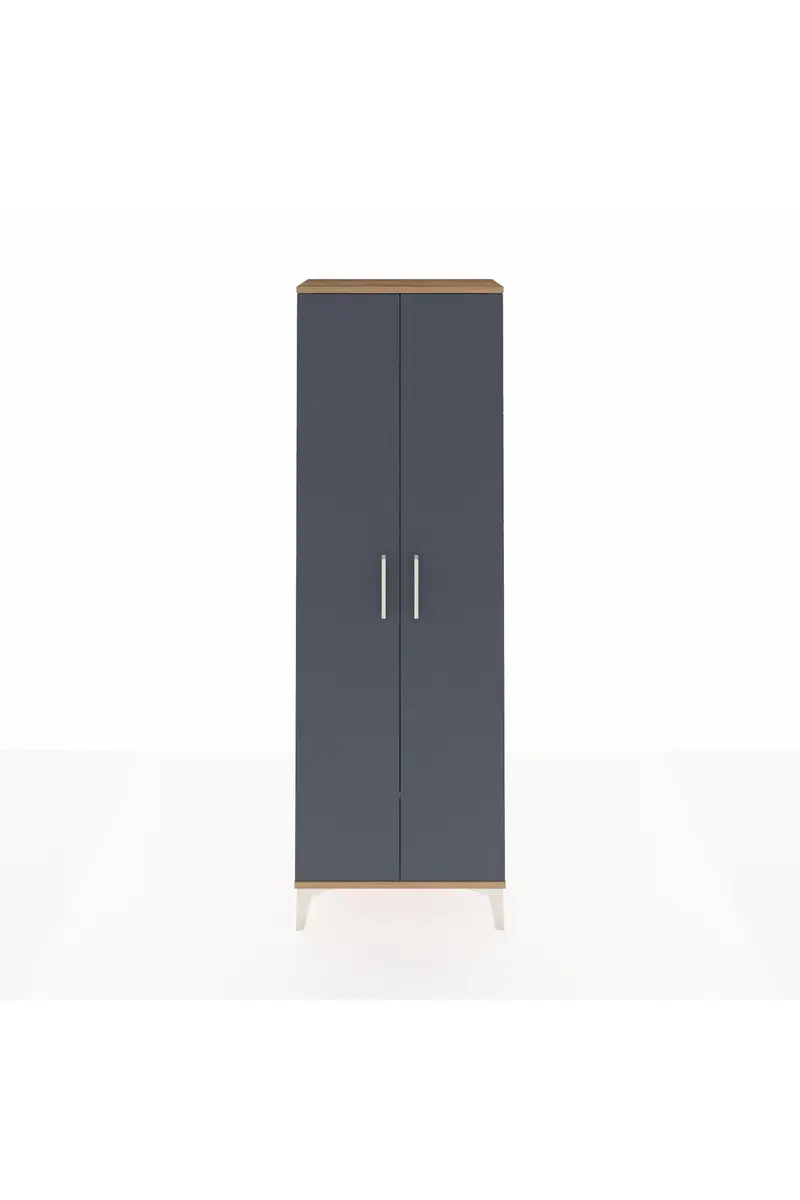 Arges Dolap Tek Raflı 2 Kapaklı Tek Askılı 60x30x182