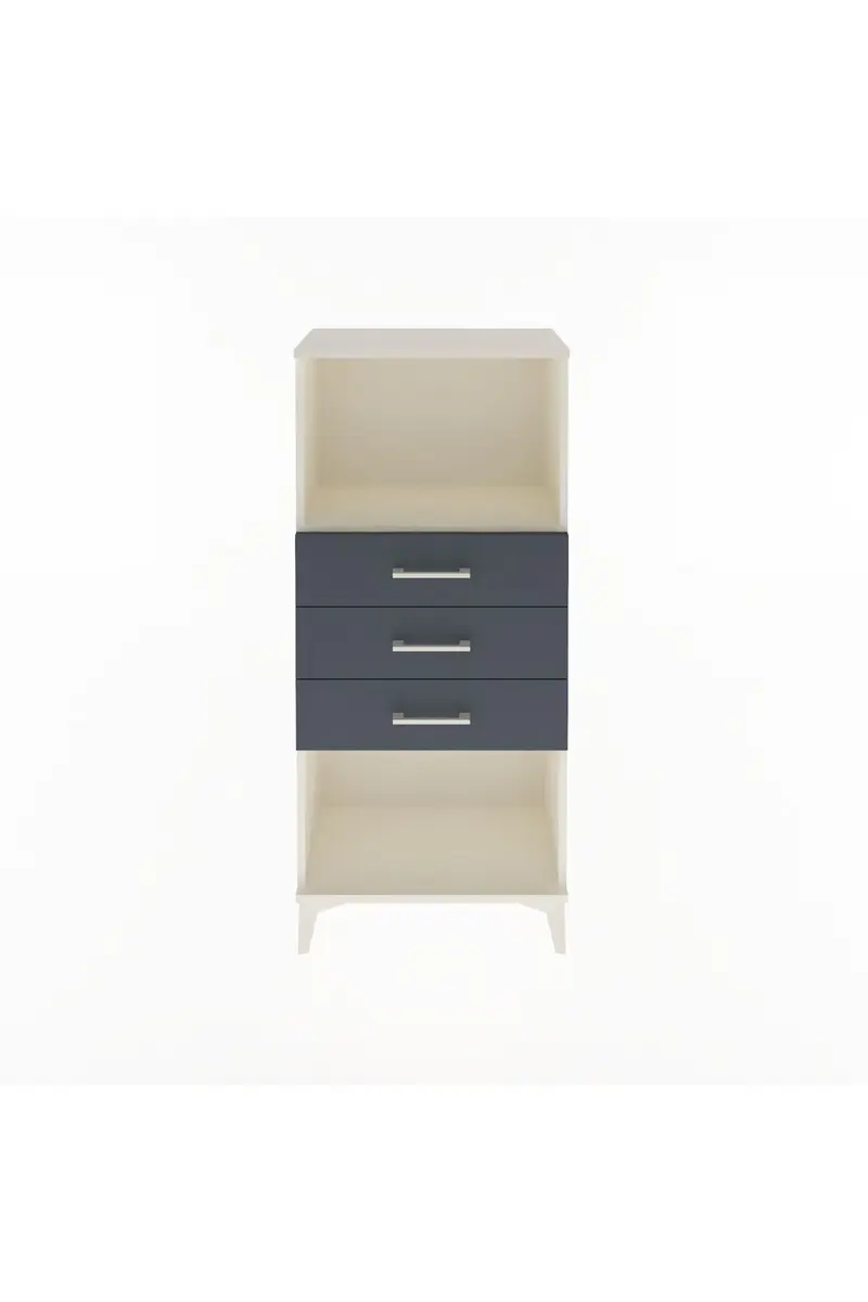Arges Dolap Tek Raflı 3 Çekmeceli 60x30x134