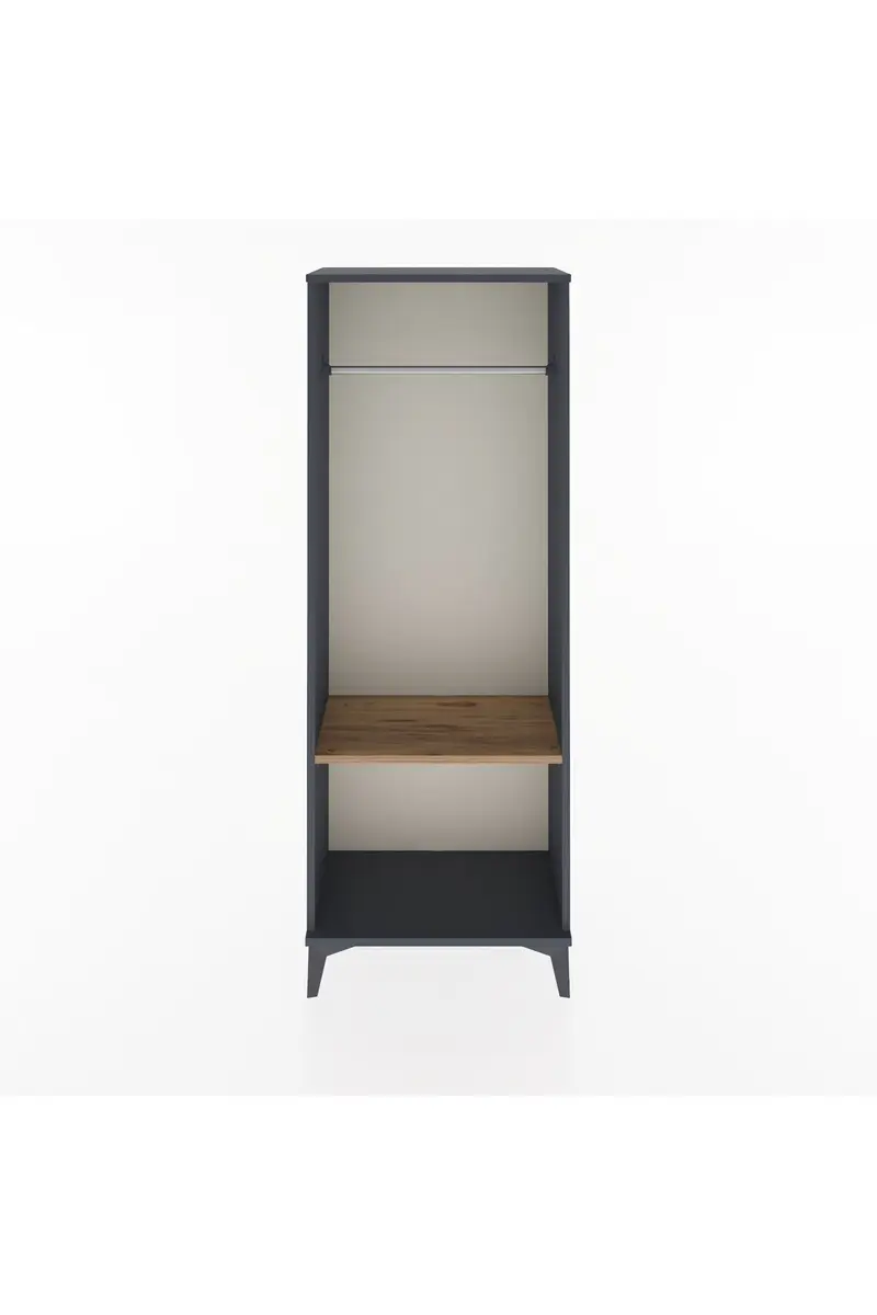 Arges Dolap Tek Raflı Kapaklı Tek Askılı 60x30x163