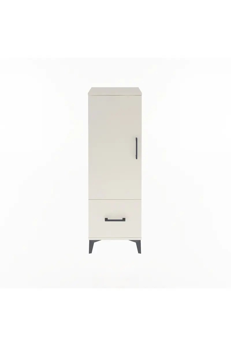 Arges Dolap Tek Raflı Tek Çekmeceli Tek Askılı 44x30x134