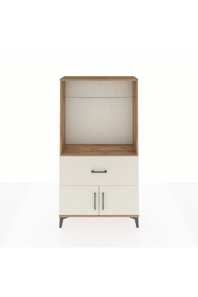 Arges Dolap Tek Raflı Tek Çekmeceli Tek Askılı 88x30x163