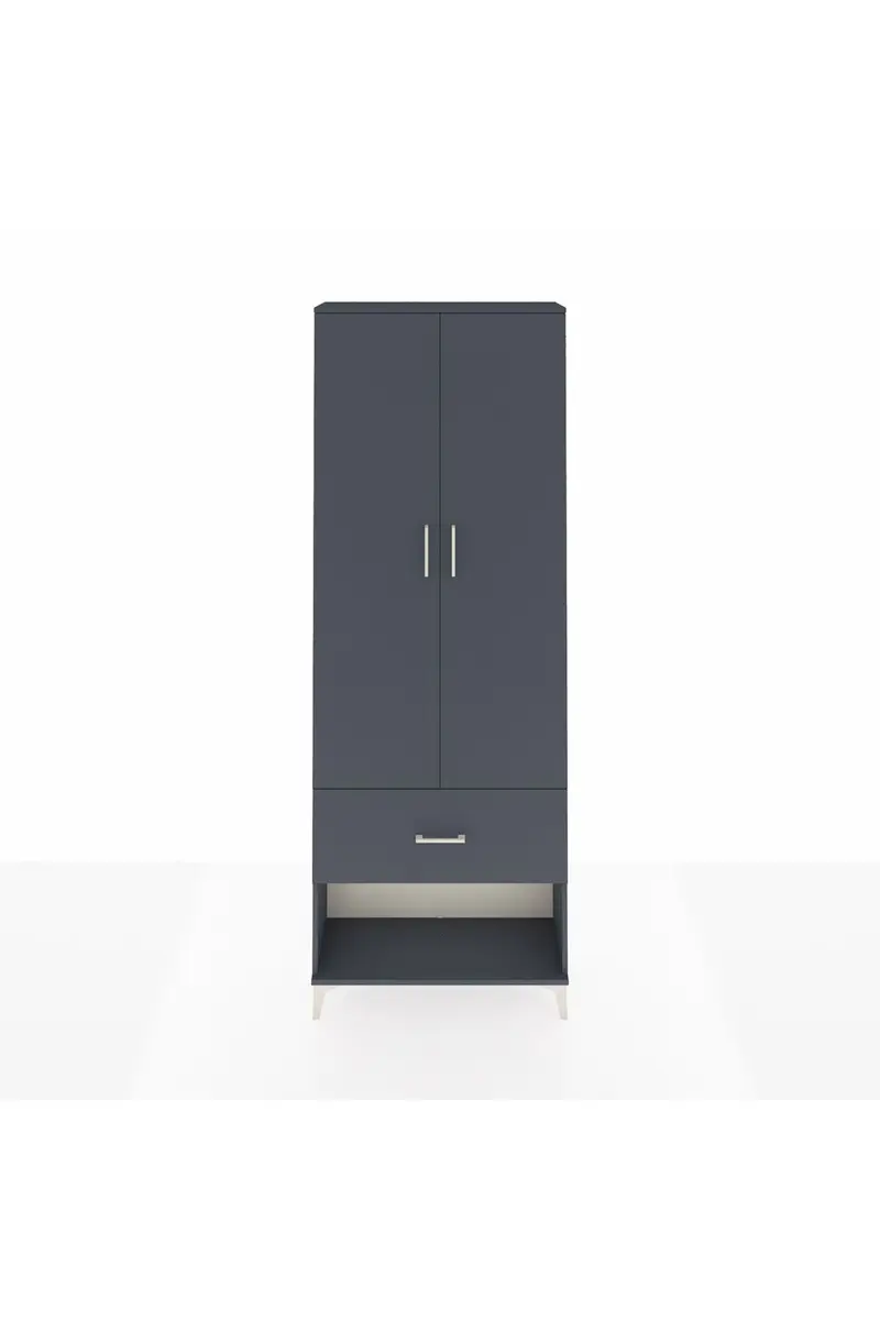 Arges Dolap Tek Raflı Tek Çekmeceli Tek Askılı 88x30x243