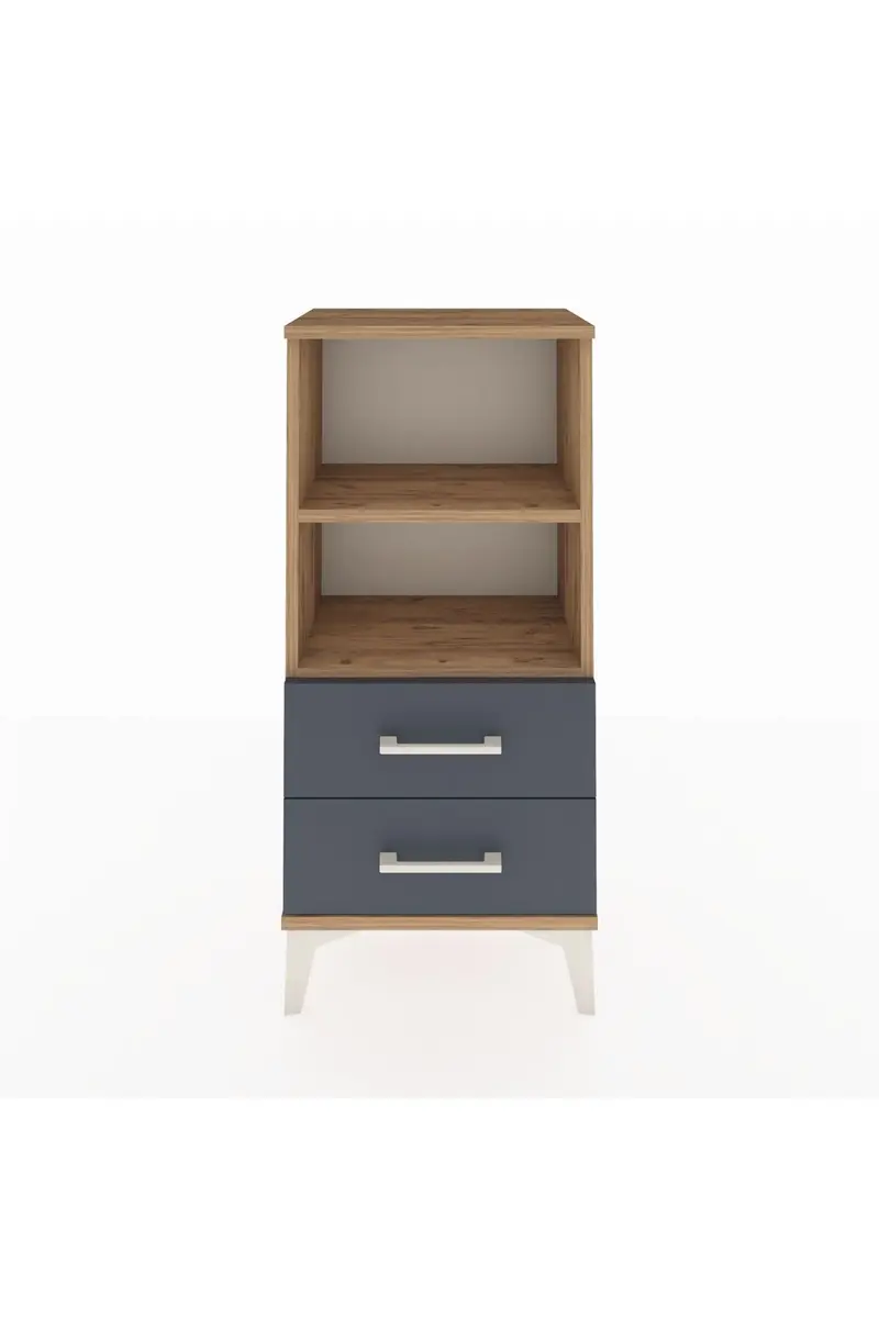 Arges Komodin 2 Raflı 2 Çekmeceli 44x30x96