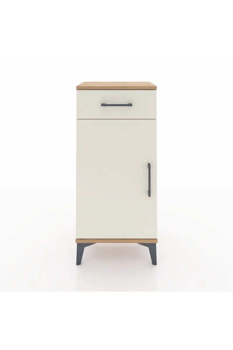 Arges Komodin 2 Raflı Tek Çekmeceli Tek Kapaklı 44x30x96