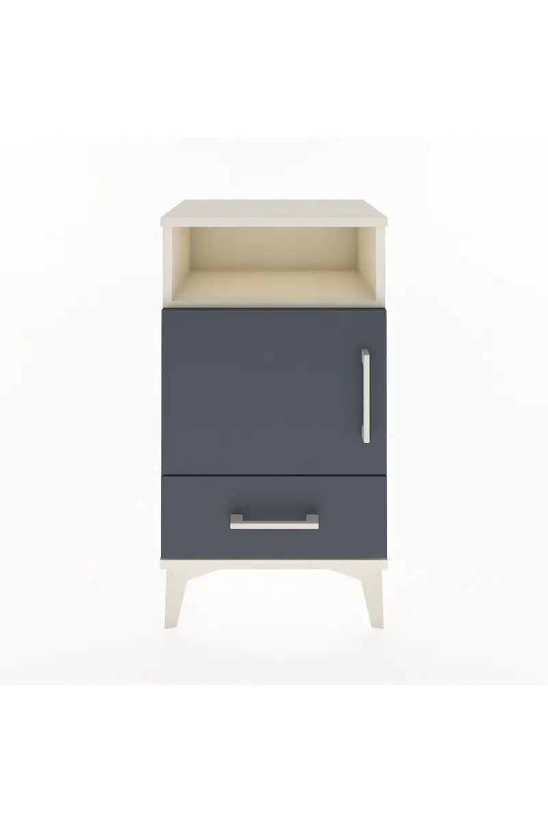 Arges Komodin 2 Raflı Tek Kapaklı 44x30x80