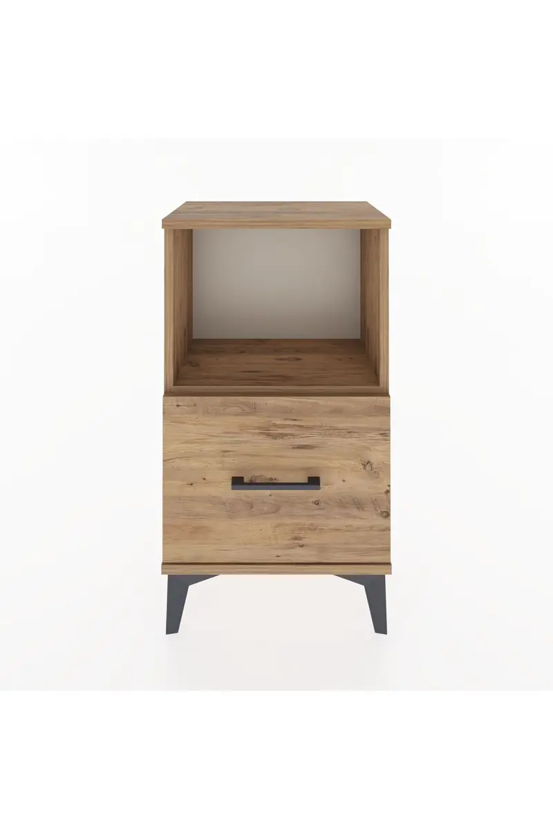 Arges Komodin Tek Raflı Tek Çekmeceli 44x30x80