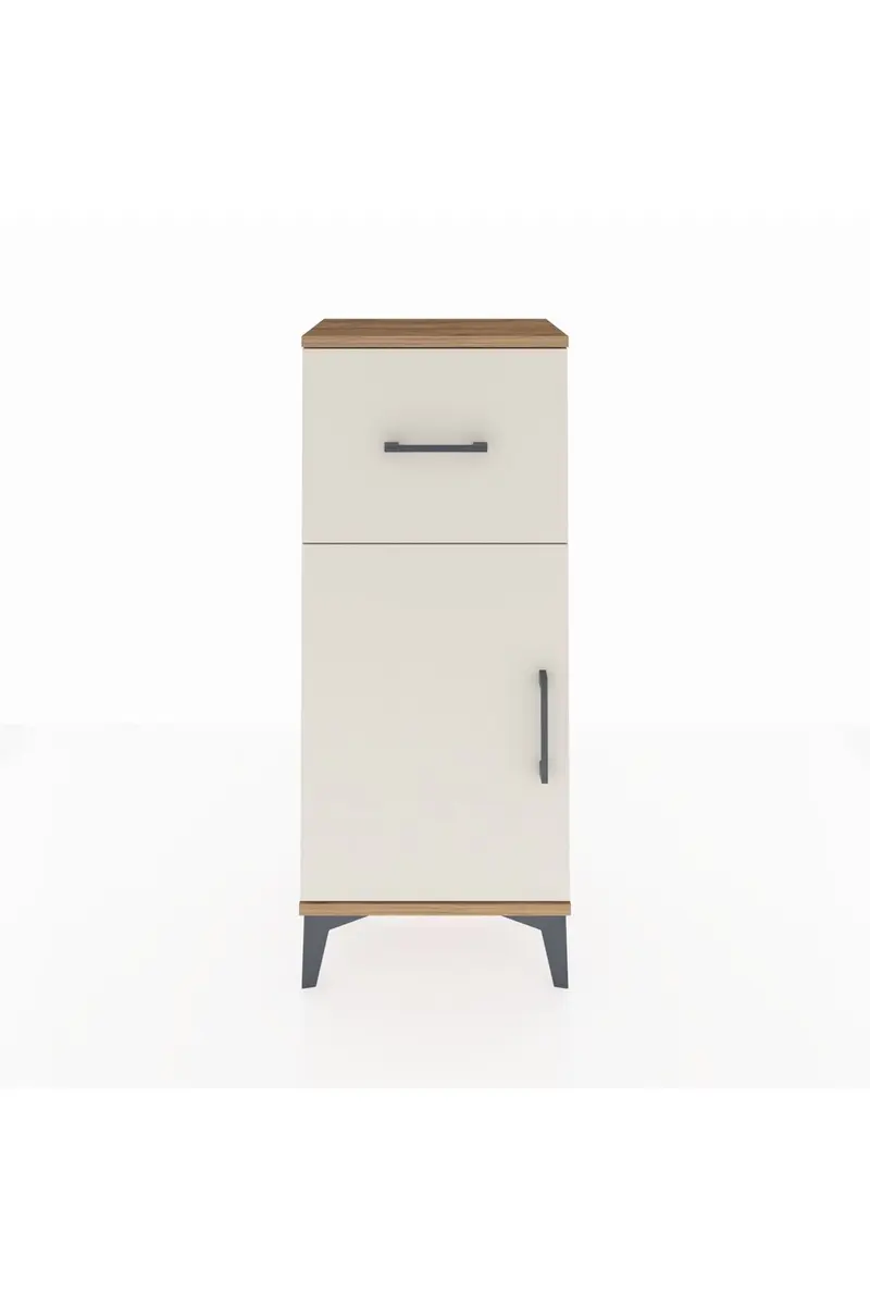 Arges Komodin Tek Raflı Tek Çekmeceli Tek Kapaklı 44x30x106