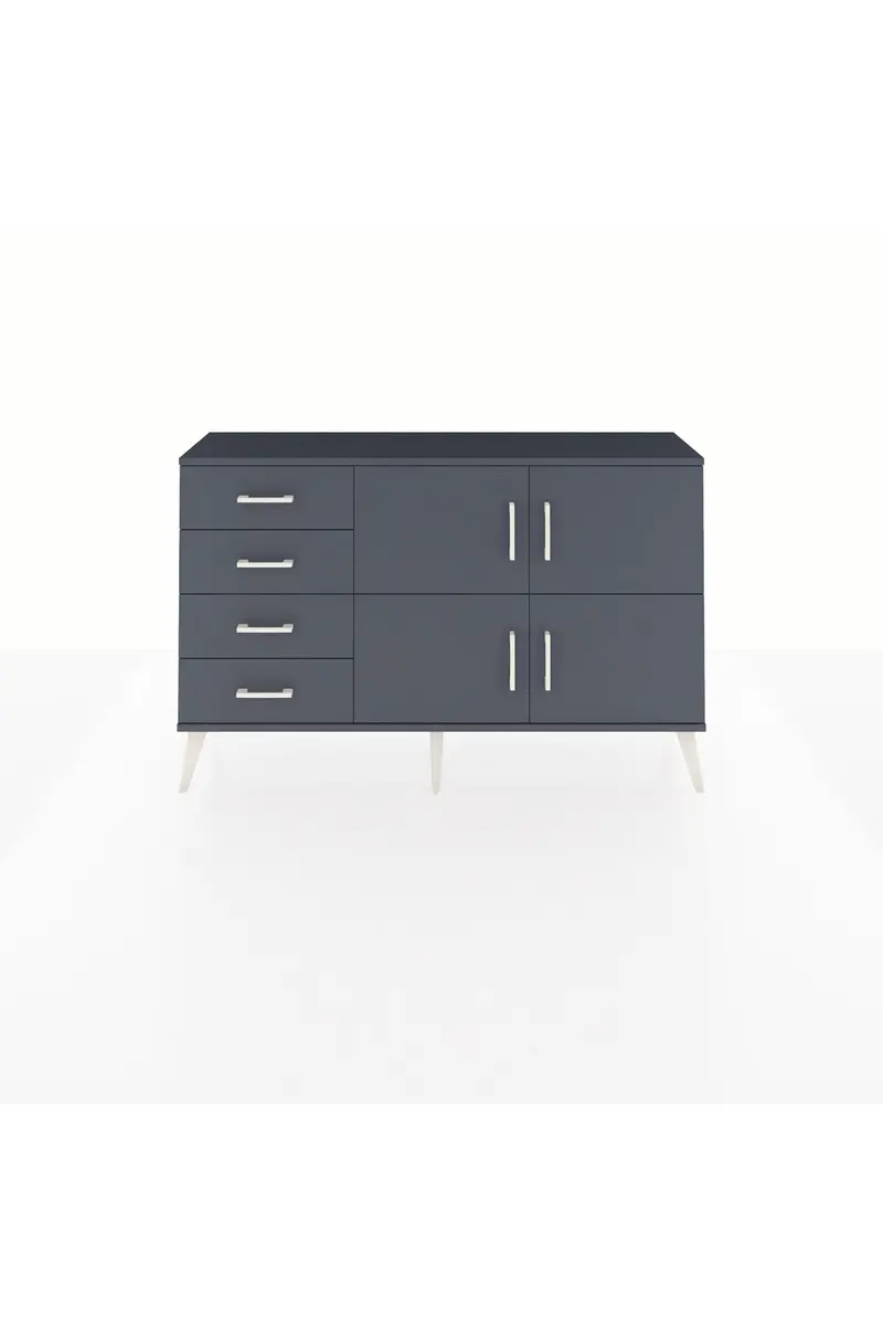 Arges Konsol 2 Raflı 4 Çekmeceli 4 Kapaklı 132x30x83