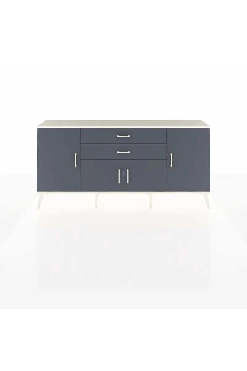 Arges Konsol 3 Raflı 2 Çekmeceli 4 Kapaklı 176x30x83