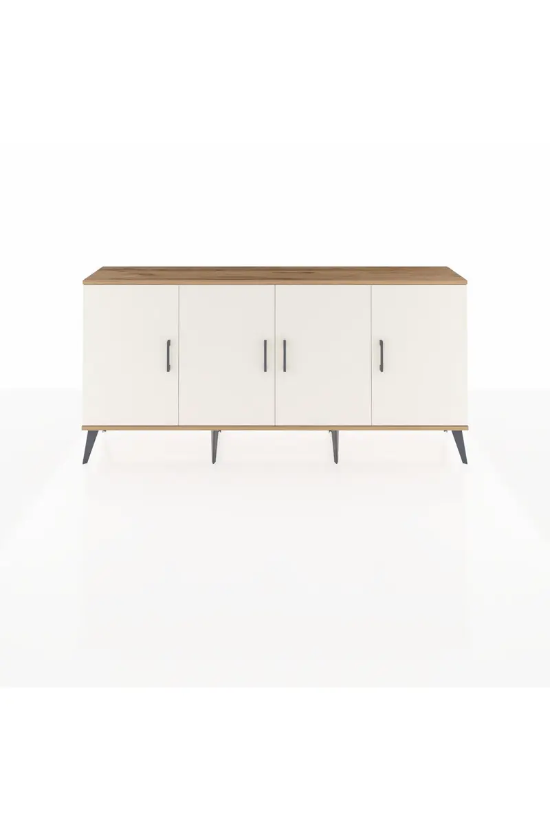 Arges Konsol 3 Raflı 4 Kapaklı 176x30x83