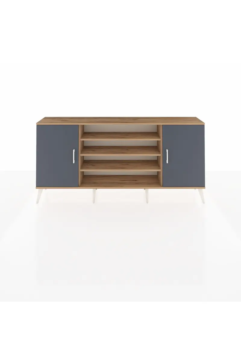Arges Konsol 5 Raflı 2 Kapaklı 176x30x83