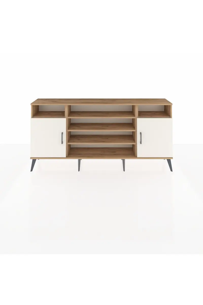 Arges Konsol 5 Raflı 2 Kapaklı 176x30x83