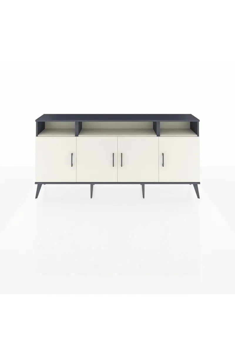 Arges Konsol 6 Raflı 4 Kapaklı 176x30x83