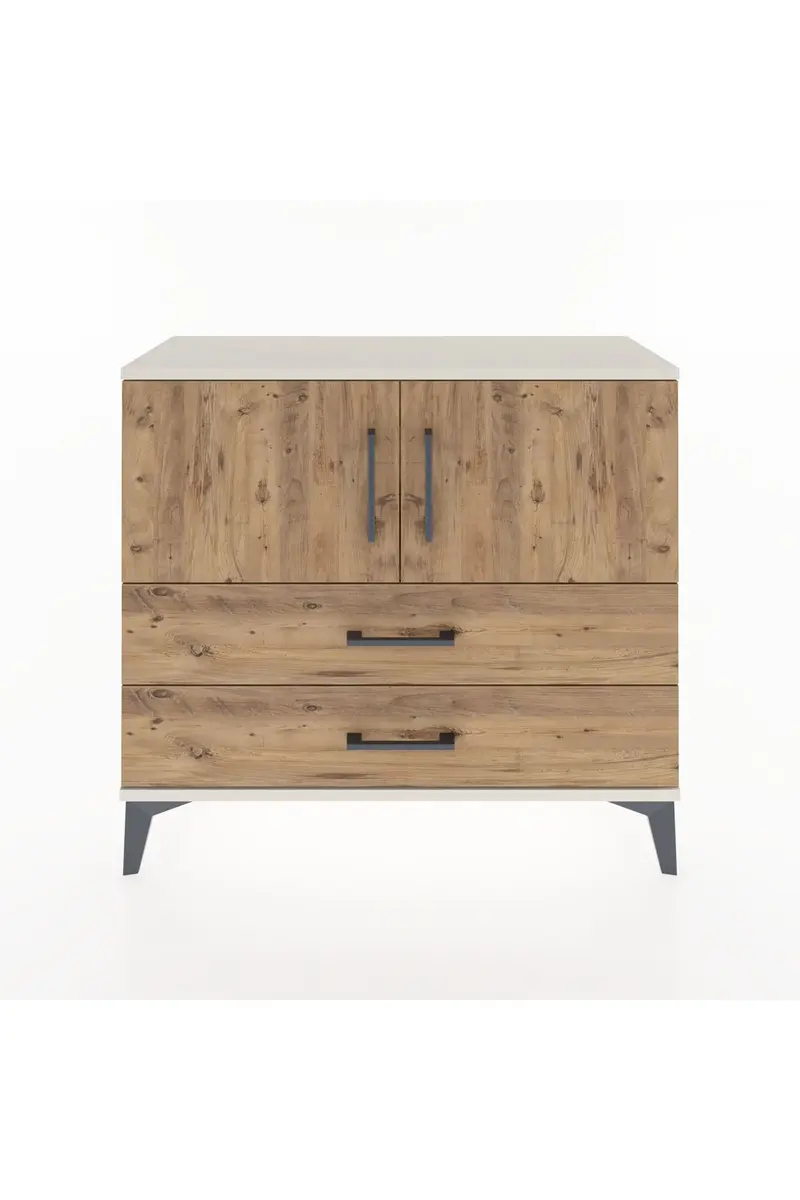 Arges Şifonyer 2 Raflı 2 Çekmeceli 2 Kapaklı 88x30x80