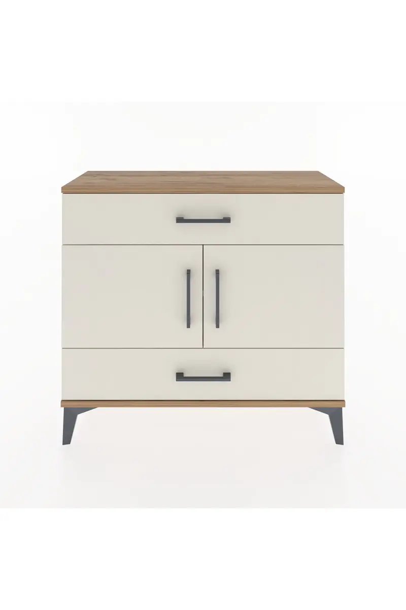 Arges Şifonyer 2 Raflı 2 Çekmeceli 2 Kapaklı 88x30x80