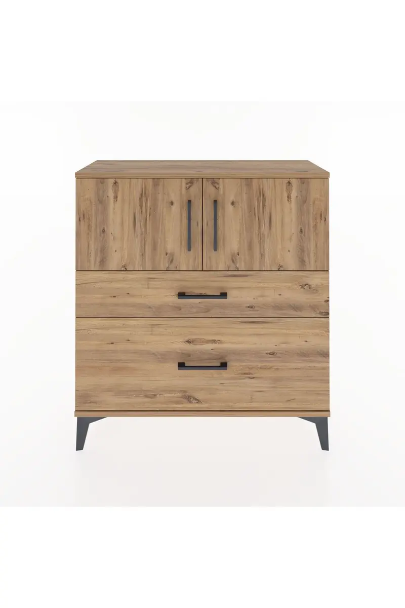 Arges Şifonyer 2 Raflı 2 Çekmeceli 2 Kapaklı 88x30x96