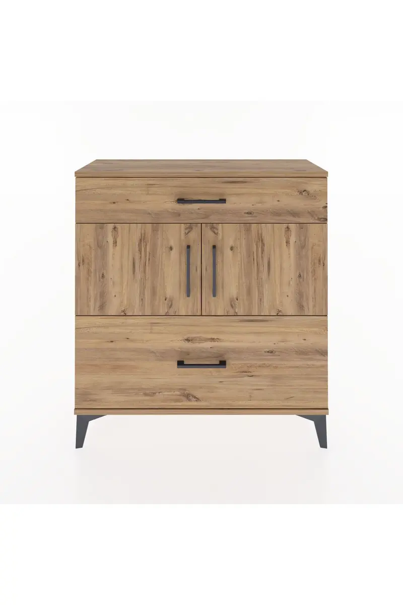 Arges Şifonyer 2 Raflı 2 Çekmeceli 2 Kapaklı 88x30x96