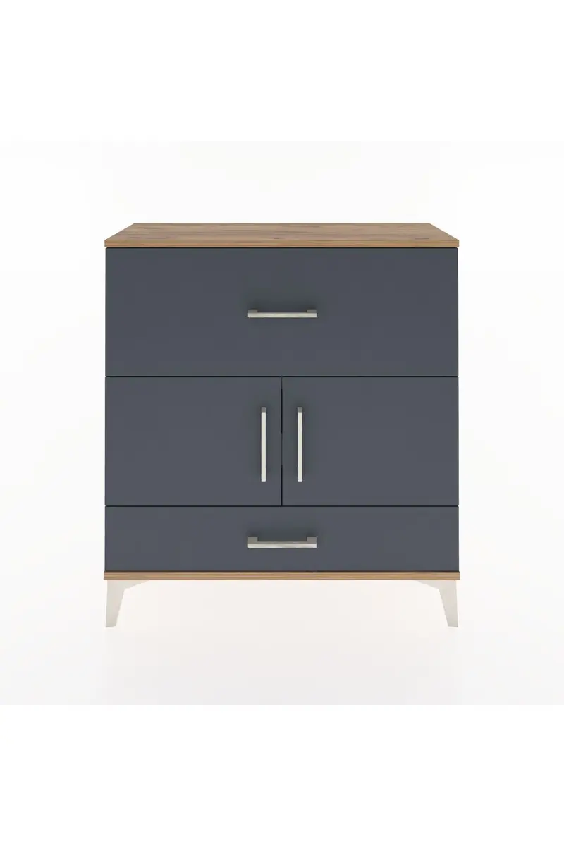 Arges Şifonyer 2 Raflı 2 Çekmeceli 2 Kapaklı 88x30x96