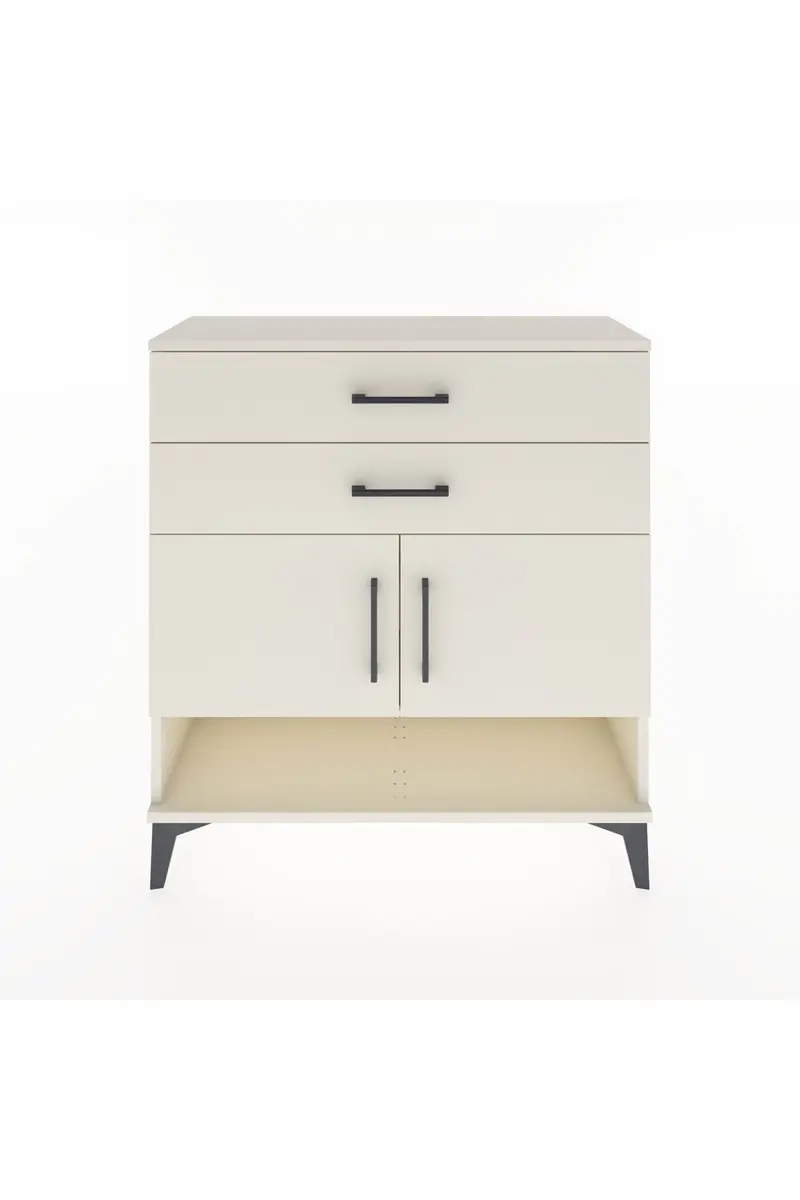 Arges Şifonyer 2 Raflı 2 Çekmeceli 2 Kapaklı 88x30x96