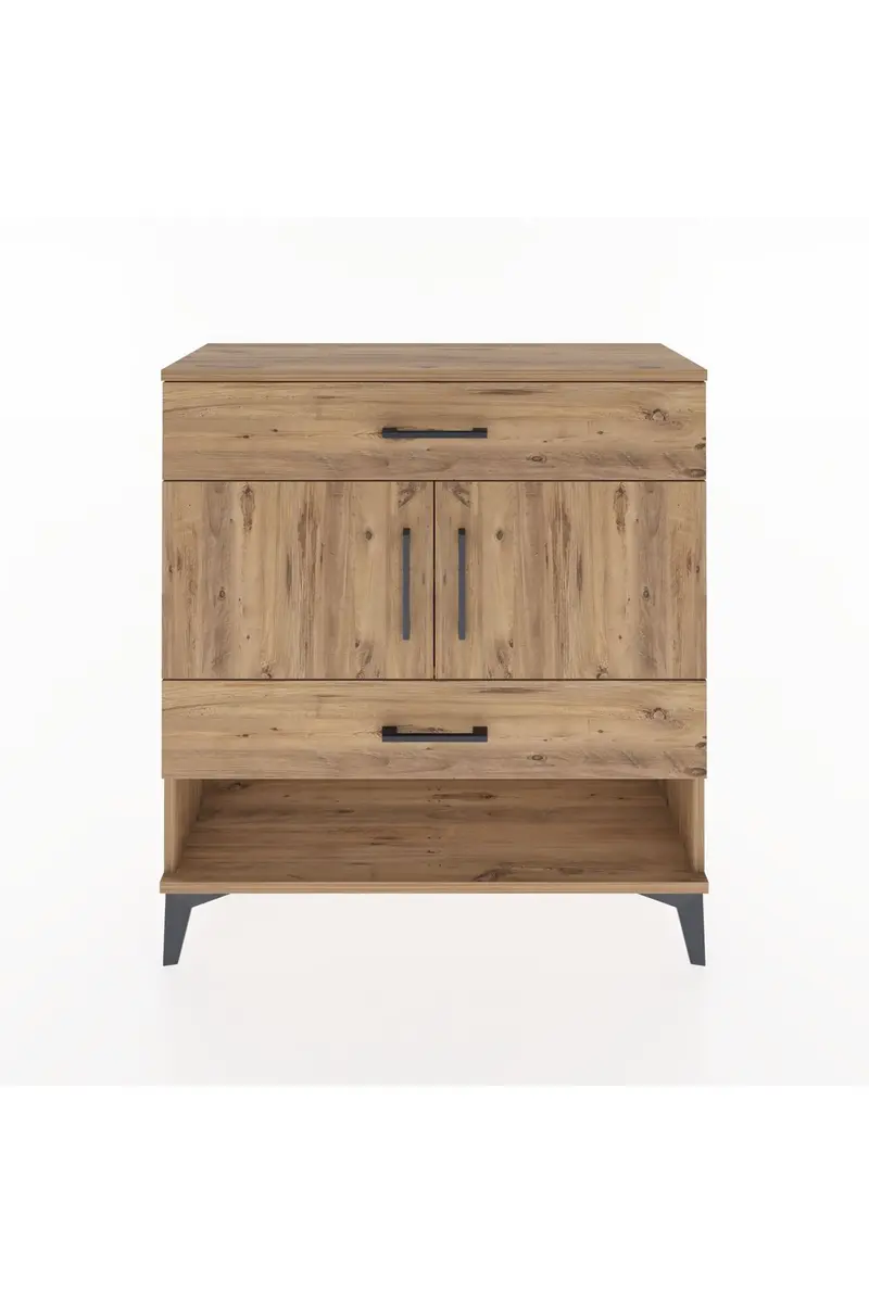 Arges Şifonyer 2 Raflı 2 Çekmeceli 2 Kapaklı 88x30x96
