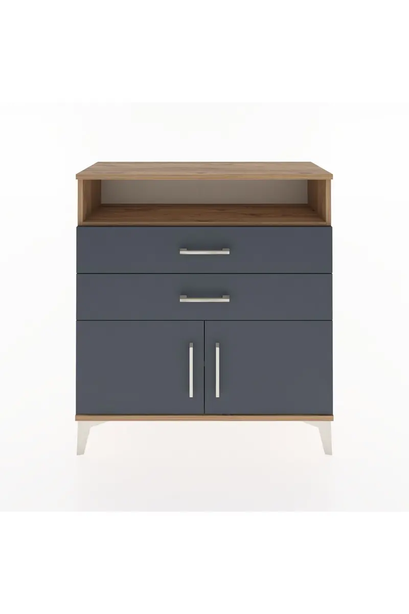 Arges Şifonyer 2 Raflı 2 Çekmeceli 2 Kapaklı 88x30x96