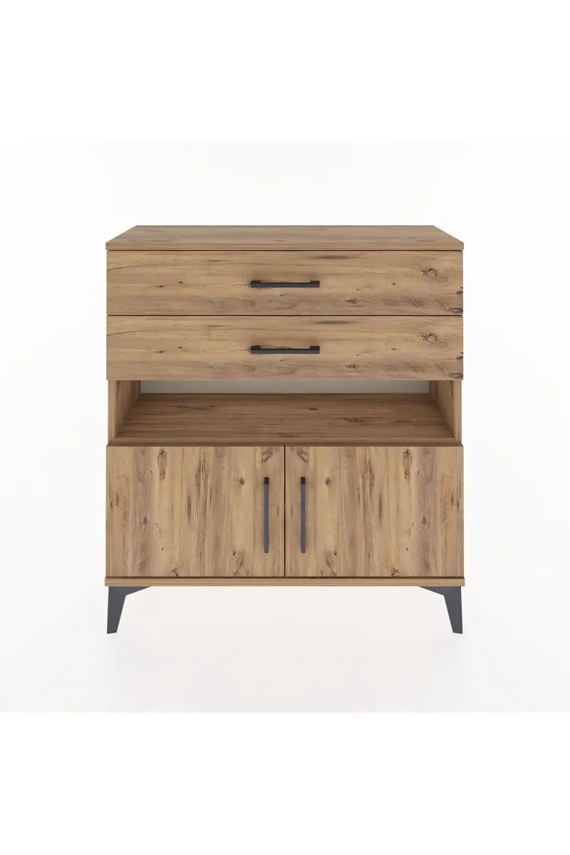 Arges Şifonyer 2 Raflı 2 Çekmeceli 2 Kapaklı 88x30x96