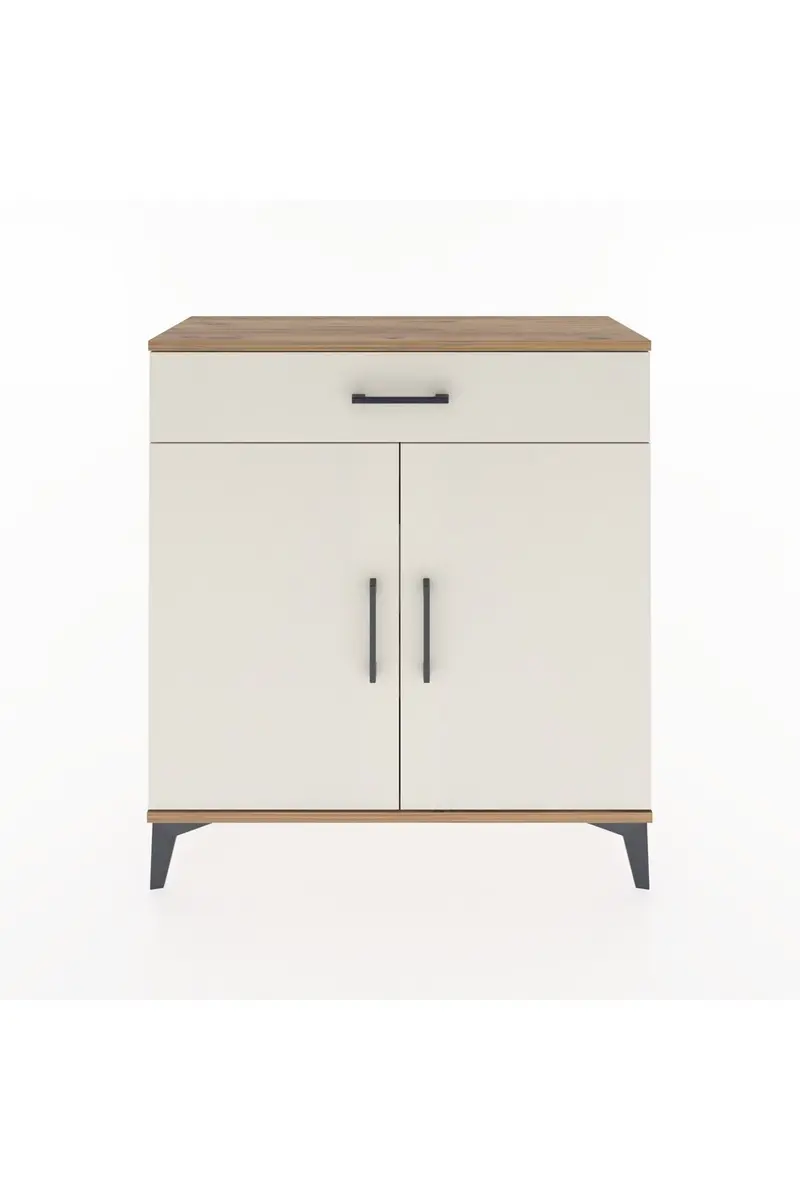 Arges Şifonyer 2 Raflı Tek Çekmeceli 2 Kapaklı 88x30x96