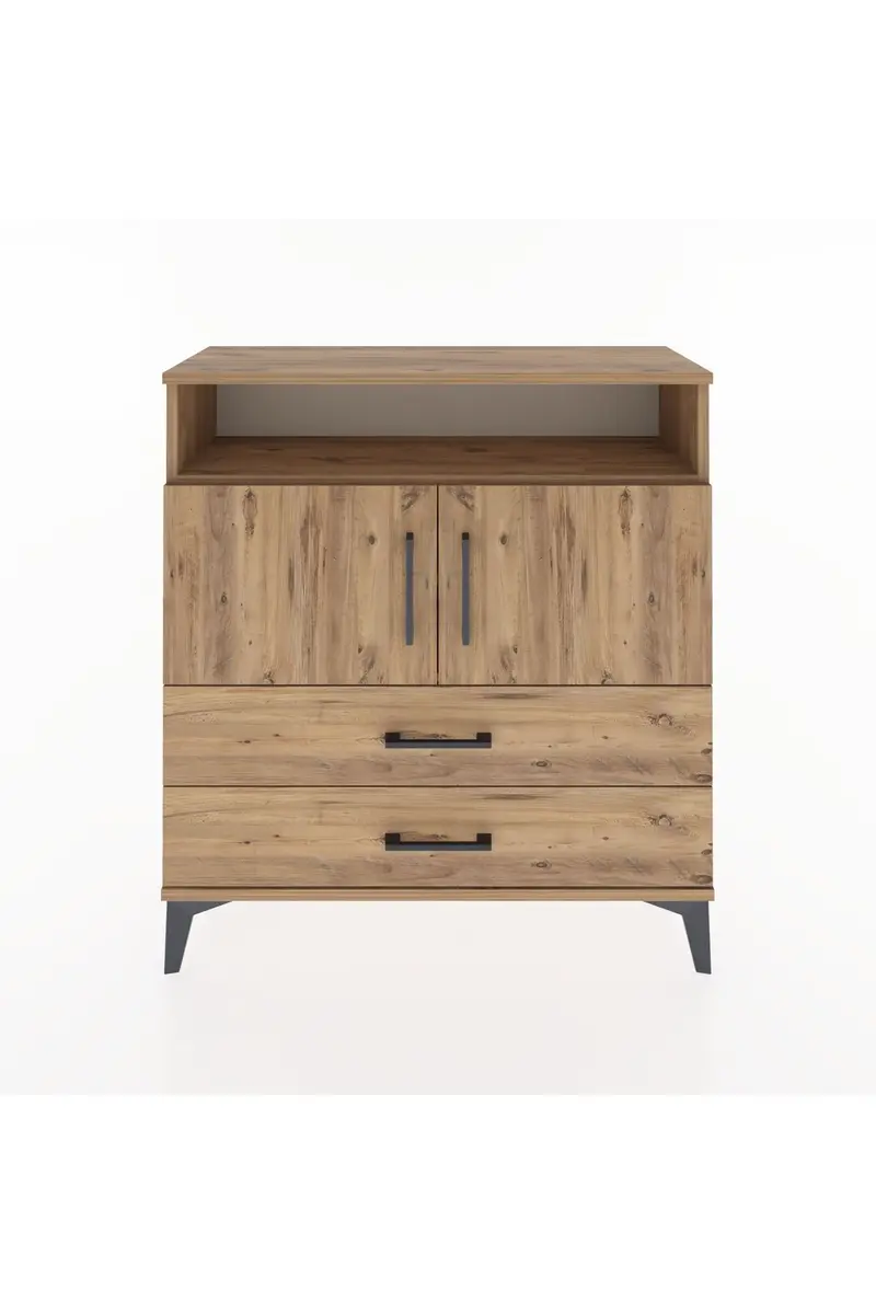 Arges Şifonyer 3 Raflı 2 Çekmeceli 2 Kapaklı 88x30x96