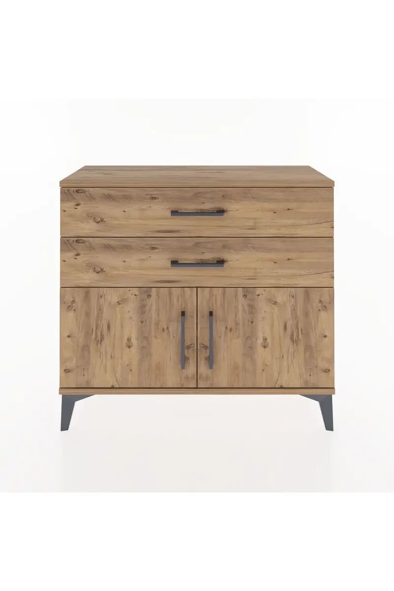 Arges Şifonyer Tek Raflı 2 Çekmeceli 2 Kapaklı 88x30x80
