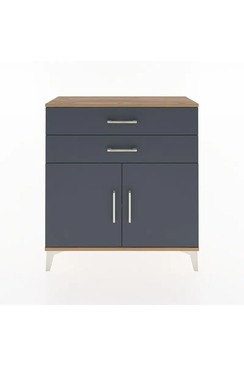Arges Şifonyer Tek Raflı 2 Çekmeceli 2 Kapaklı 88x30x96