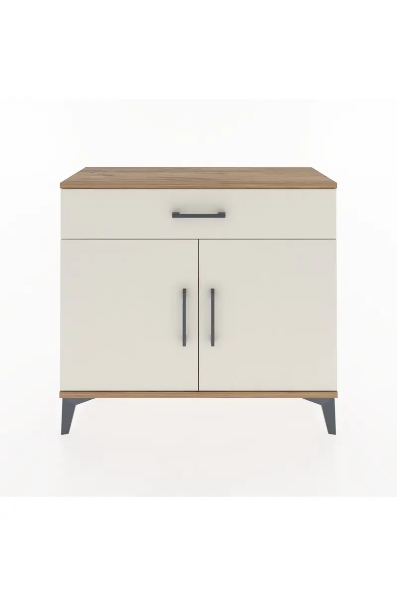 Arges Şifonyer Tek Raflı Tek Çekmeceli 2 Kapaklı 88x30x80