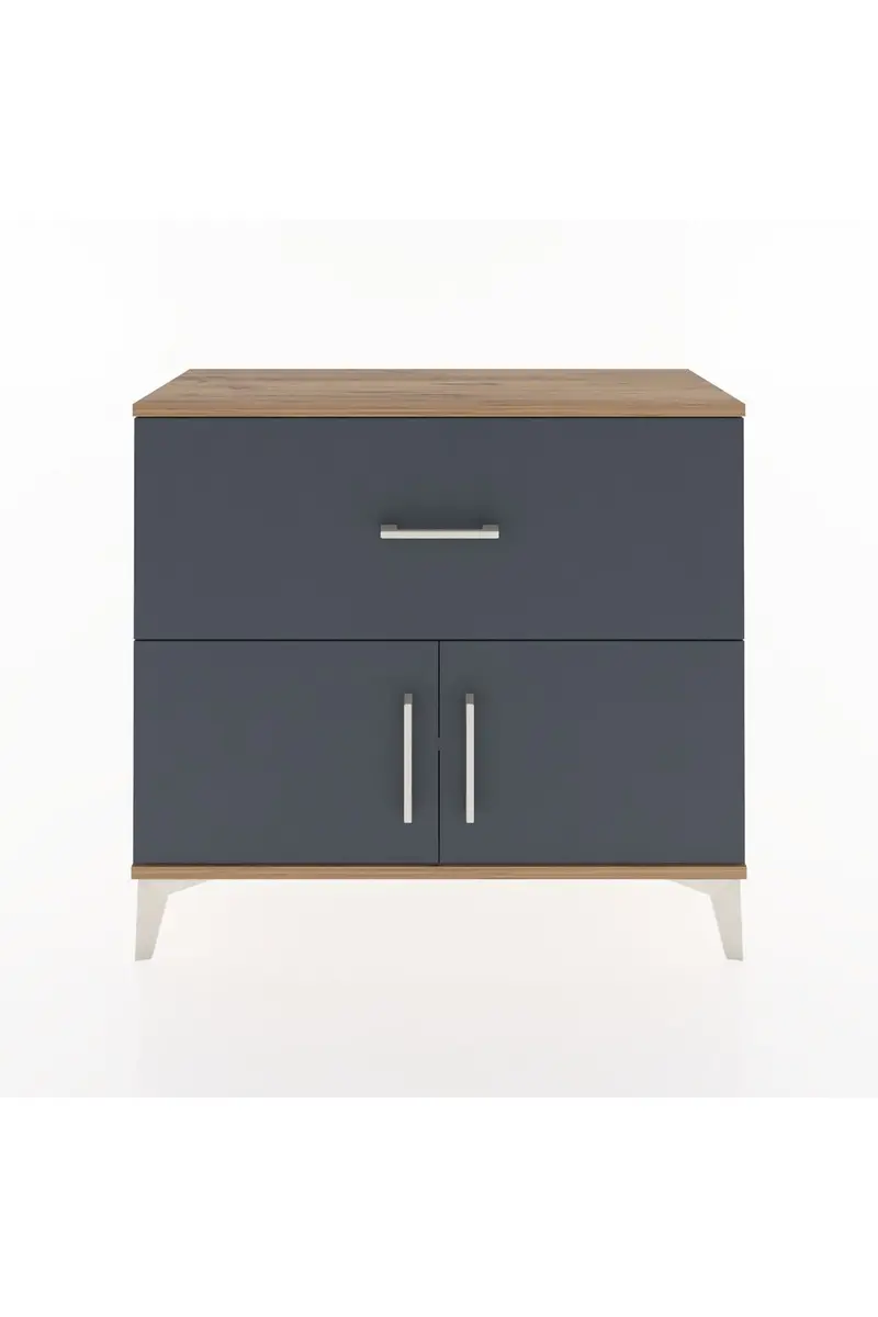 Arges Şifonyer Tek Raflı Tek Çekmeceli 2 Kapaklı 88x30x80