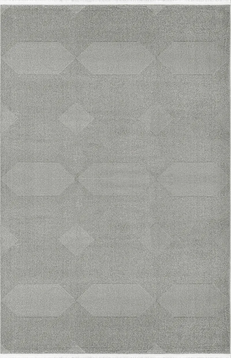 Arles FJ01B Akrilik Modern Halı %100 Pamuk Taban Saçaklı Salon Oturma Odası Halısı