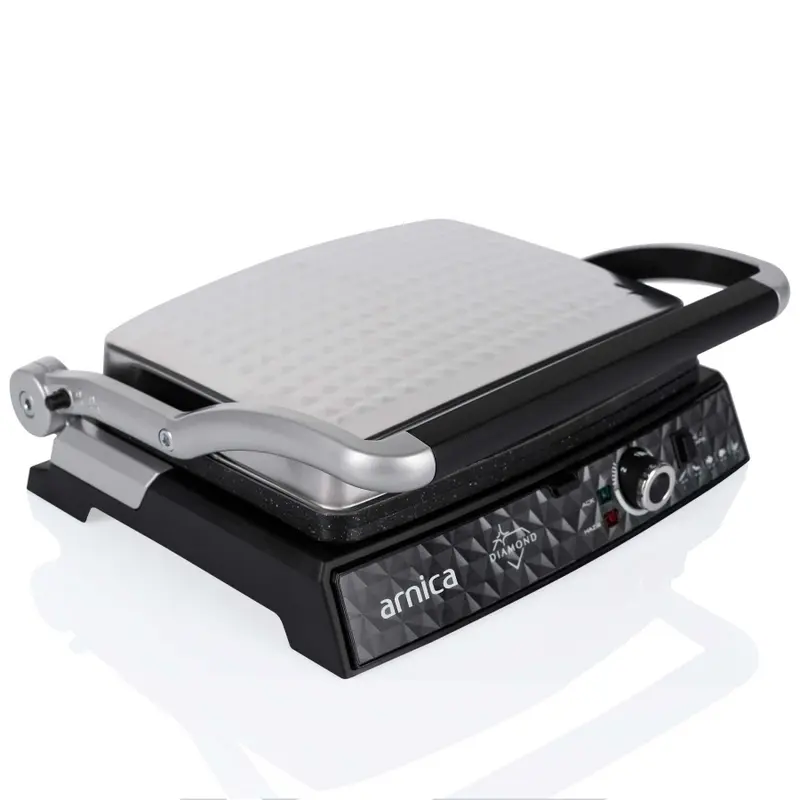 Arnica Diamond Granit Izgaralı Tost Makinesi İnox