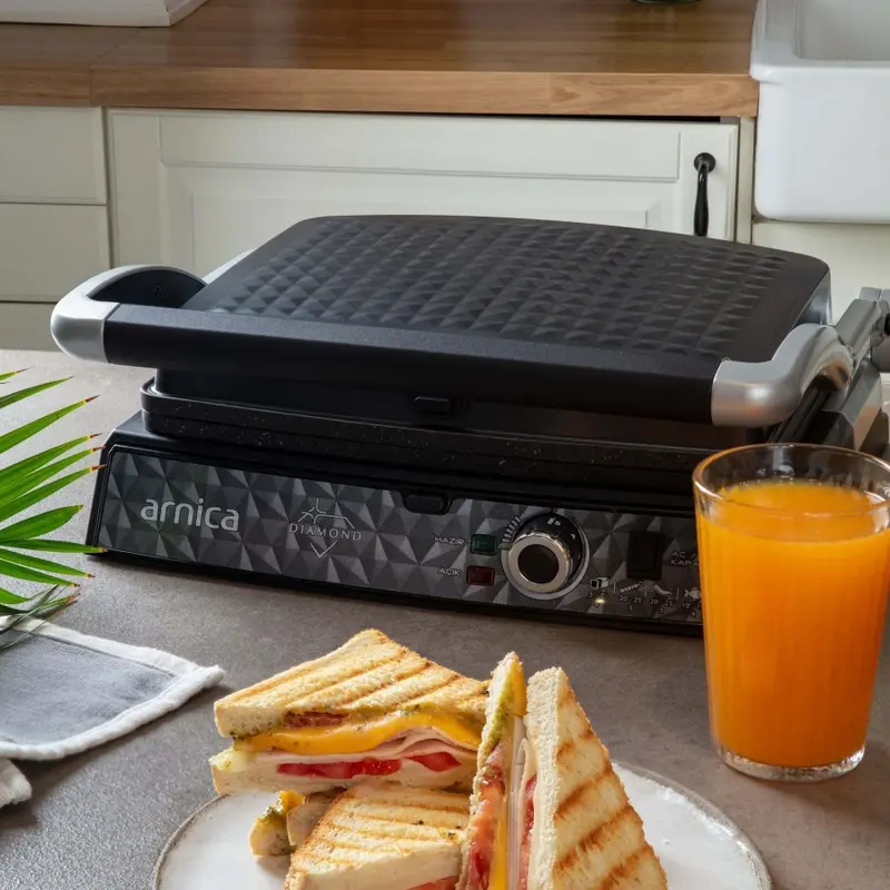 Arnica Diamond Granit Izgaralı Tost Makinesi