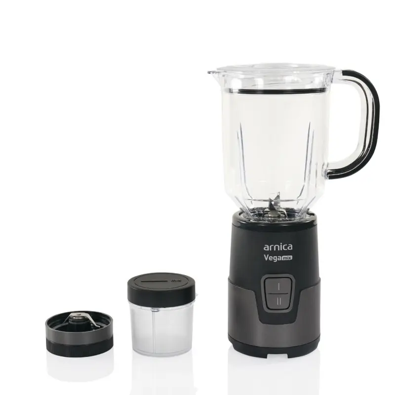Arnica Vega Mix 1.2 Lt Hazneli Kişisel Blender Seti Siyah