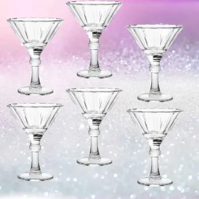 Arow Violet 6'Lı Martini Bardağı Dondurma Puding Kabı