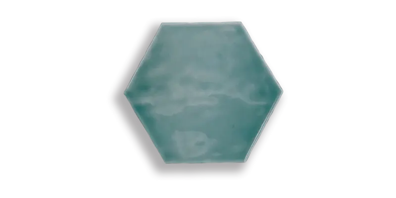 Art Mosaic Artisan Hexagon 15x17 / 6" Verde Glossy Duvar Karosu