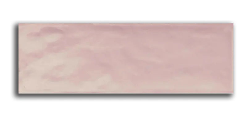 Art Mosaic Bumpy 10x30 / 4”x12” Rose Glossy Duvar Karosu