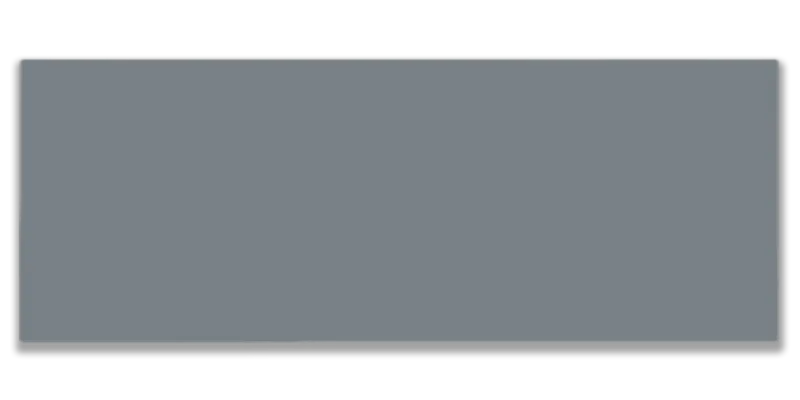 Art Mosaic Flat 10x30 / 4”x12” Grey Glossy Duvar Karosu