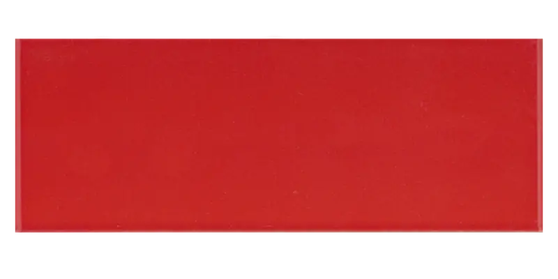 Art Mosaic Flat 10x30 / 4”x12” Red Matt Duvar Karosu